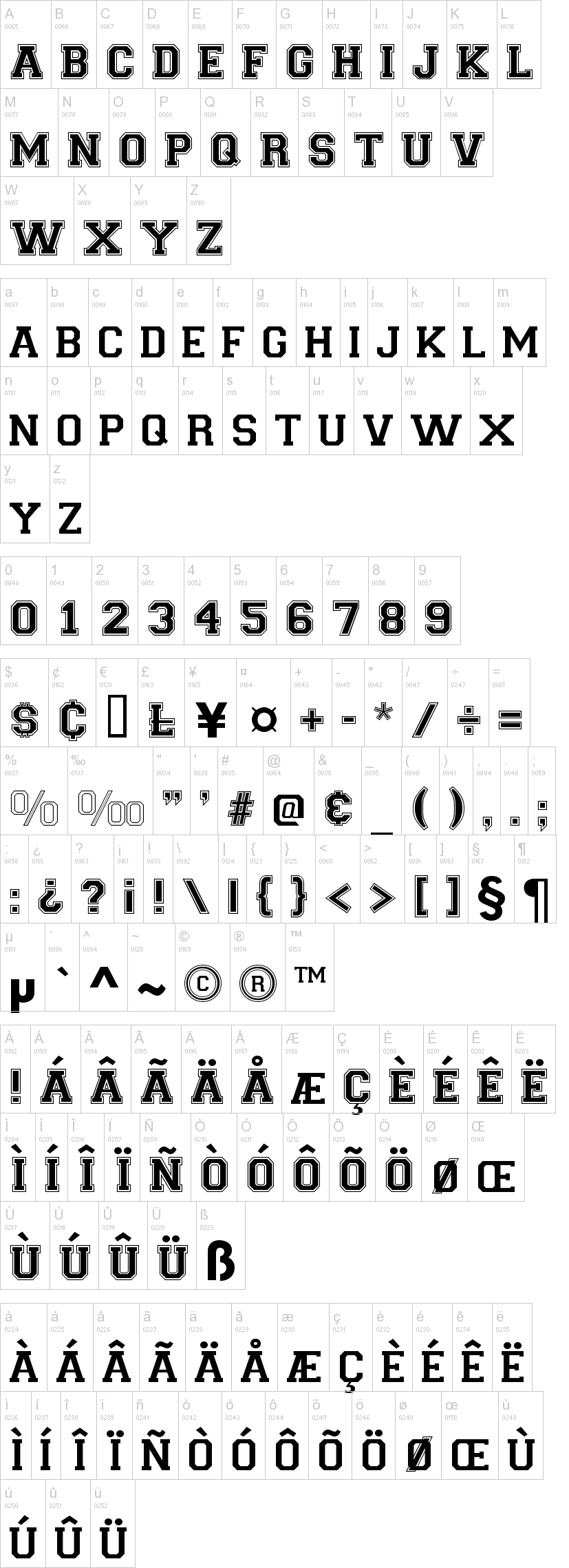 Varsity Font | dafont.com