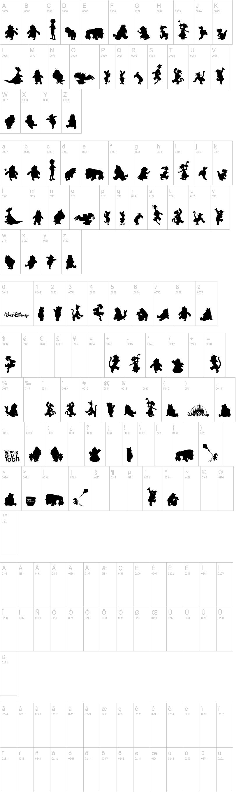 Winnie Silhouettes