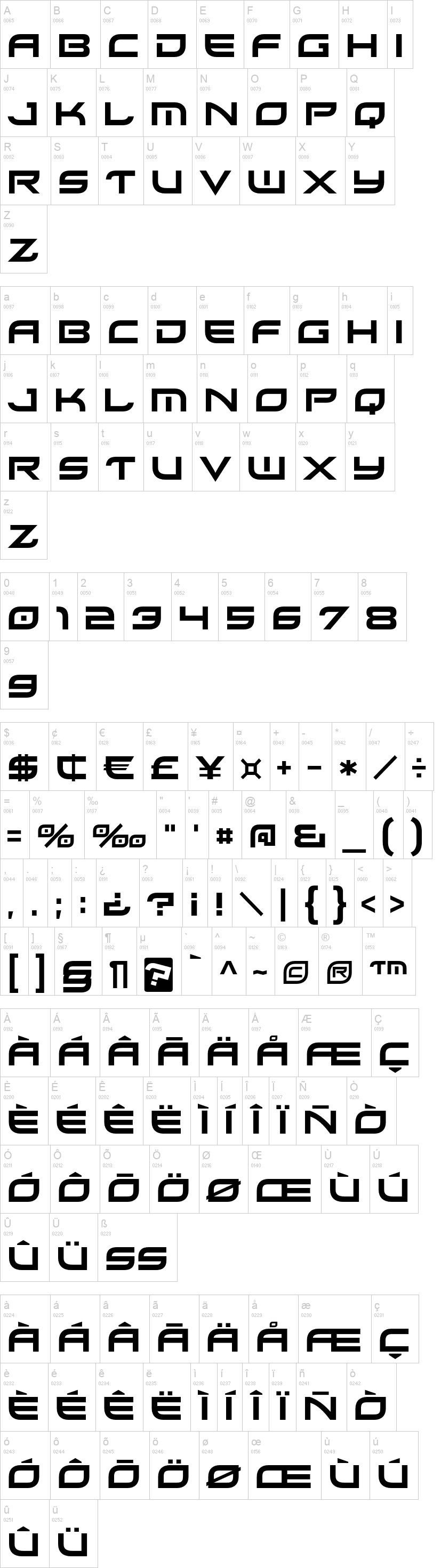 font xirod