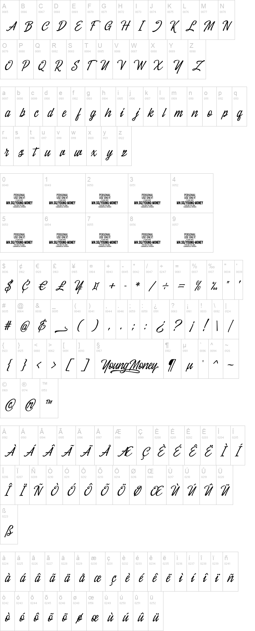 Young Money Font Dafont