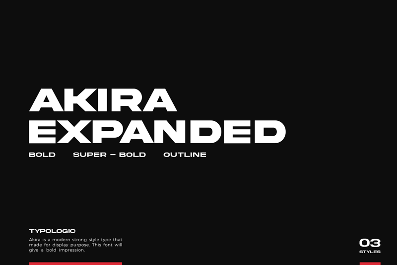 Akira Expanded Font Dafont Com