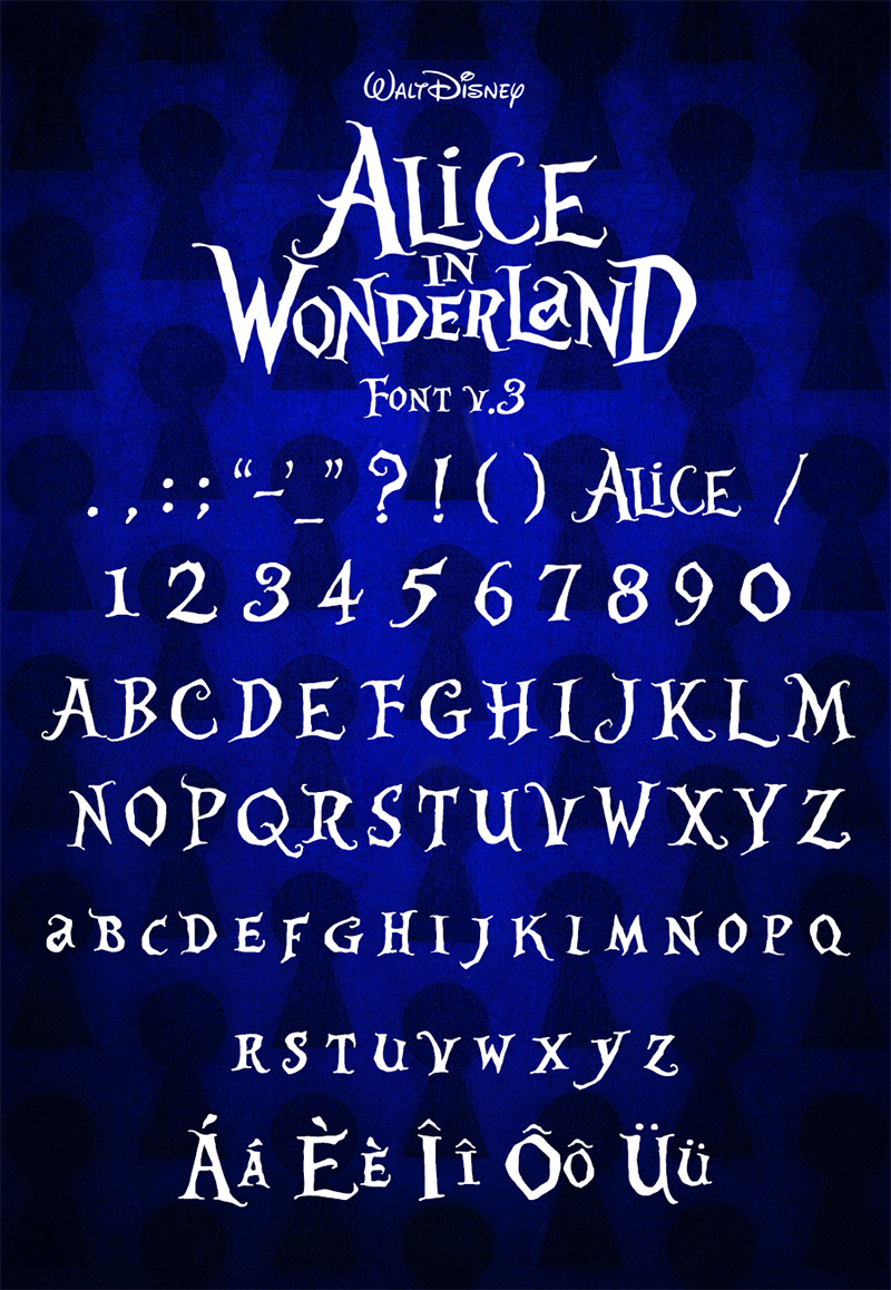 Alice In Wonderland Font Dafont Com