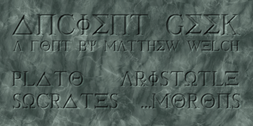 Ancient Geek Font