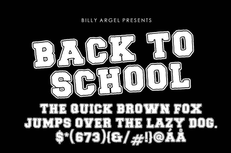 Back to School Font by inworkID · Creative Fabrica