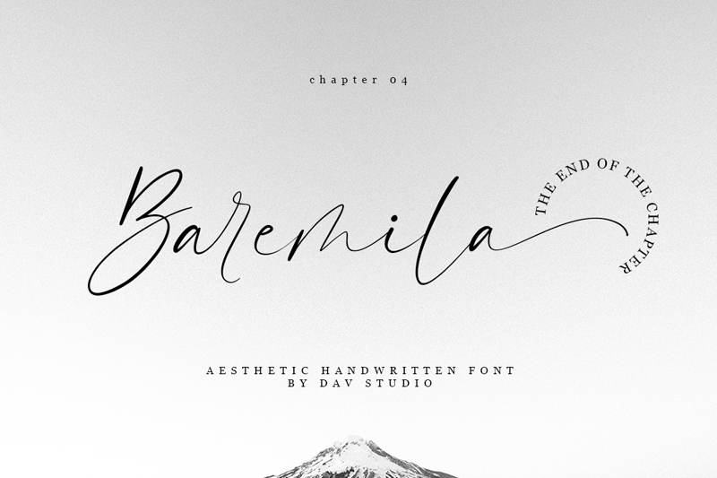 Baremila font - một siêu phẩm mới trong lĩnh vực thiết kế, đã được ra mắt tại website chúng tôi! Với đầy đủ các kiểu chữ và phông chữ đa dạng, Baremila font sẽ là món quà tuyệt vời cho những người yêu thích thiết kế.