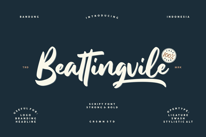 Download Free Beattingvile Font Dafont Com Fonts Typography
