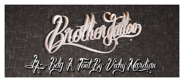 Brother Tattoo Font Dafont Com