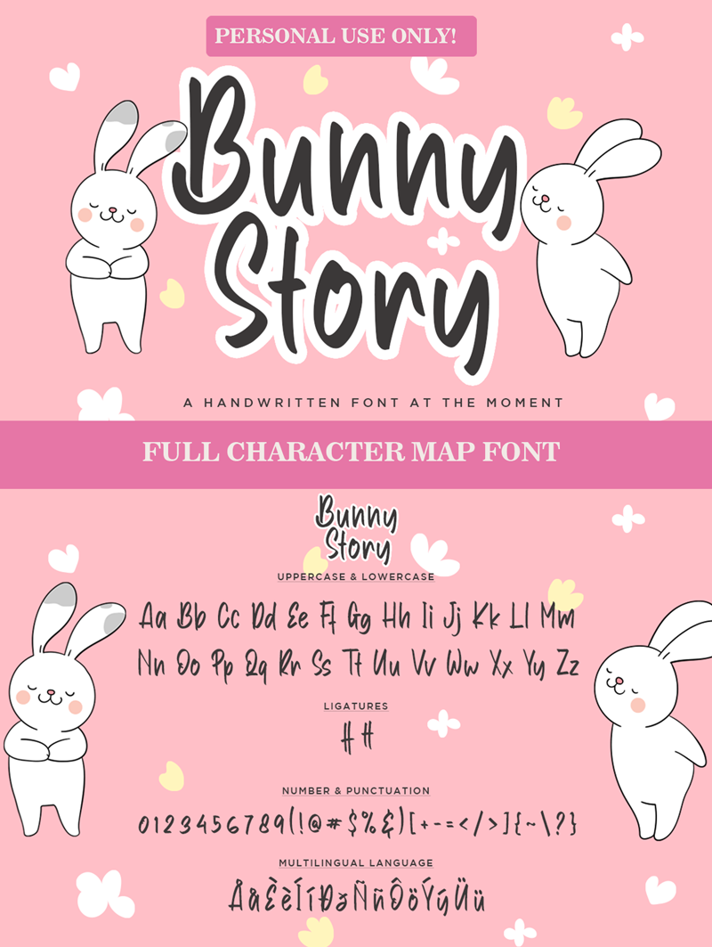 Bunny Story Font Dafont Com