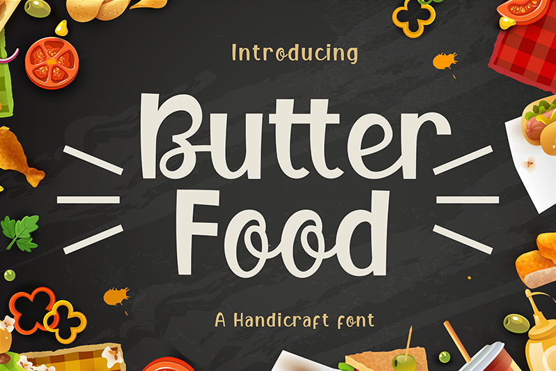 Butter Food Font | Dafont.com