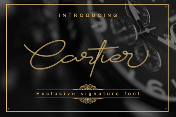 Cartier Font | dafont.com