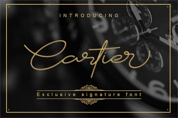 what is the cartier font