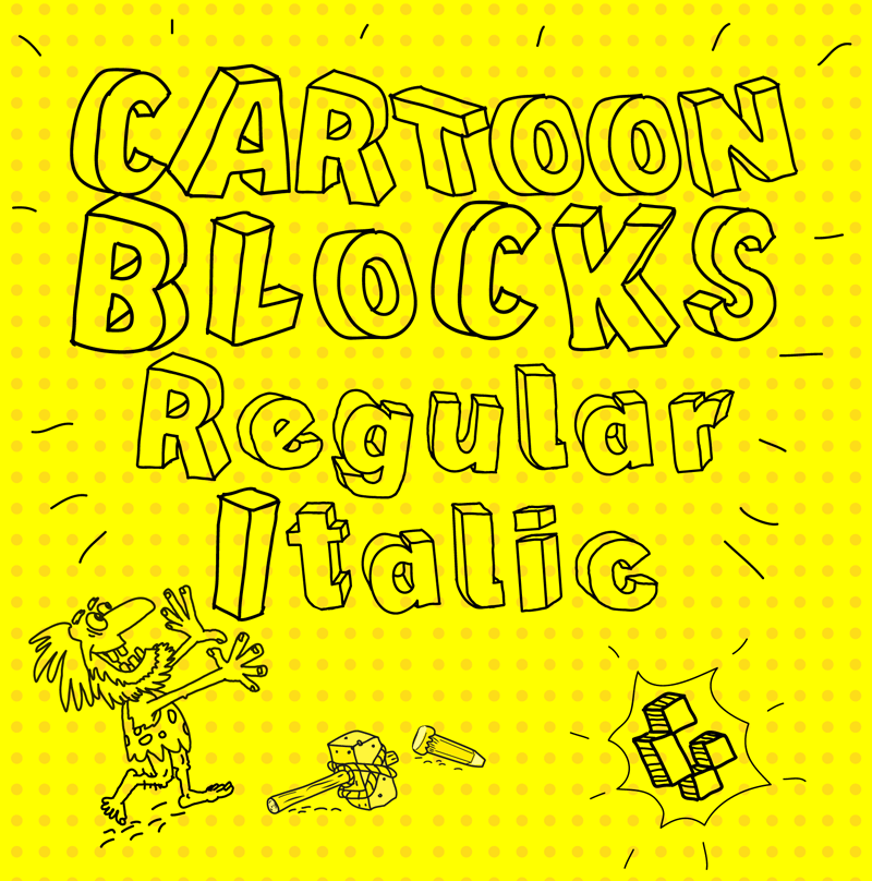 Cartoon Blocks Font Cartoon Blocks Font