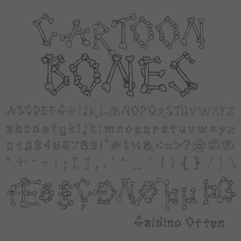 Cartoon Bones Font 