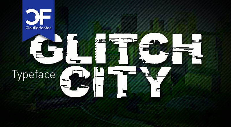 Cf Glitch City Font Dafont Com