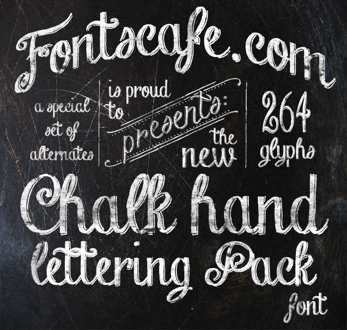 Chalk Hand Lettering Shaded Font | dafont.com