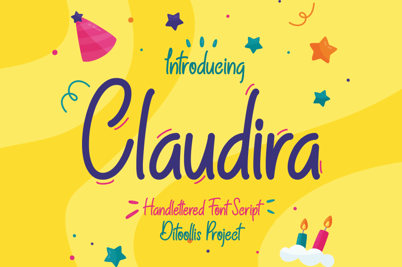 Claudria font sample