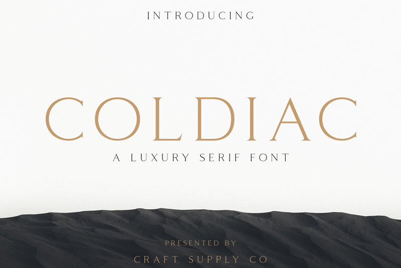 Coldiac logo fonts