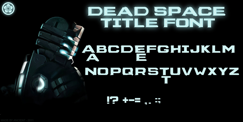 Dead Space Box Art Font Dafont Com