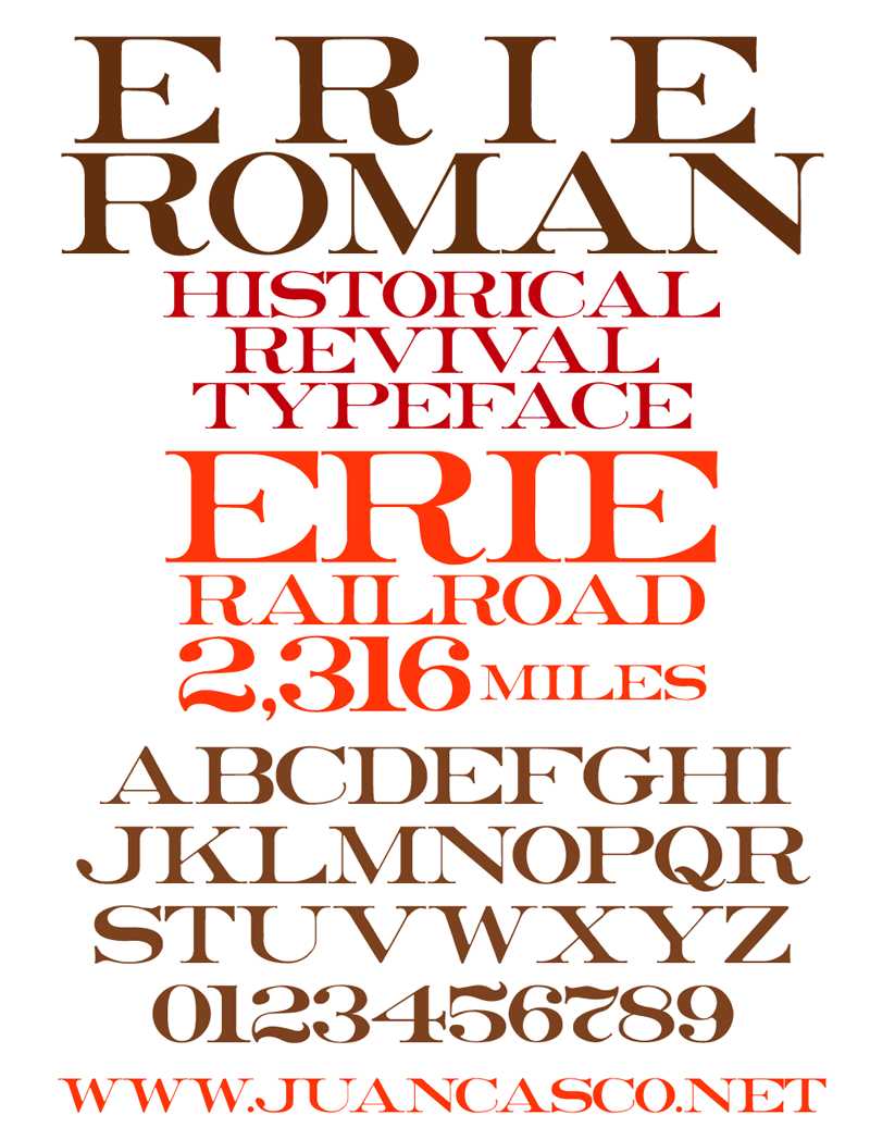 Erie Roman Font