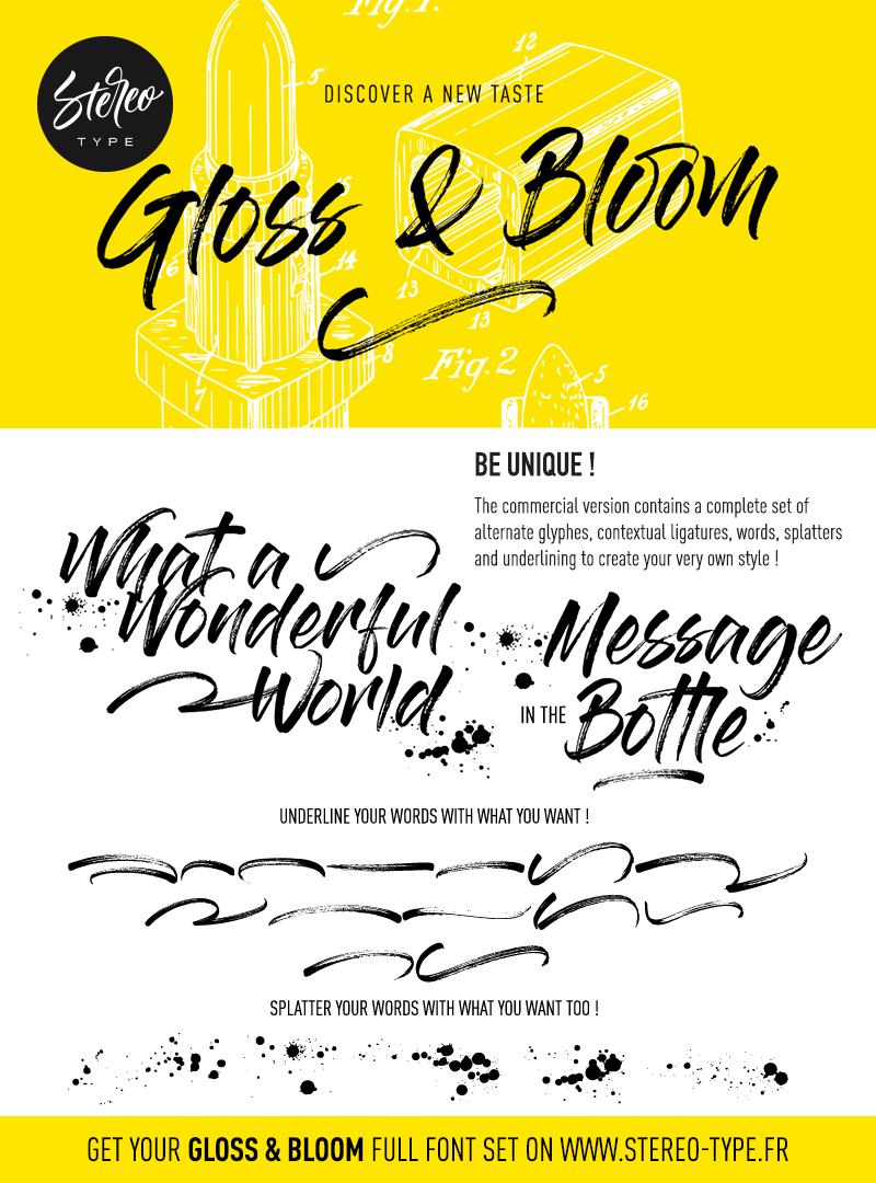 Download Gloss And Bloom Font Dafont Com