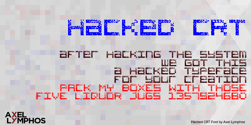 Hacked Crt Font Dafont Com