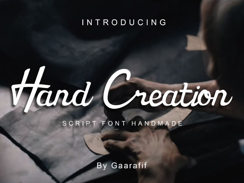 Hand Creation Font | dafont.com