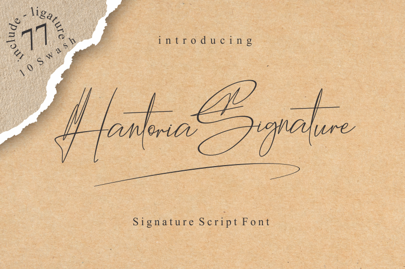 Hantoria Signature.