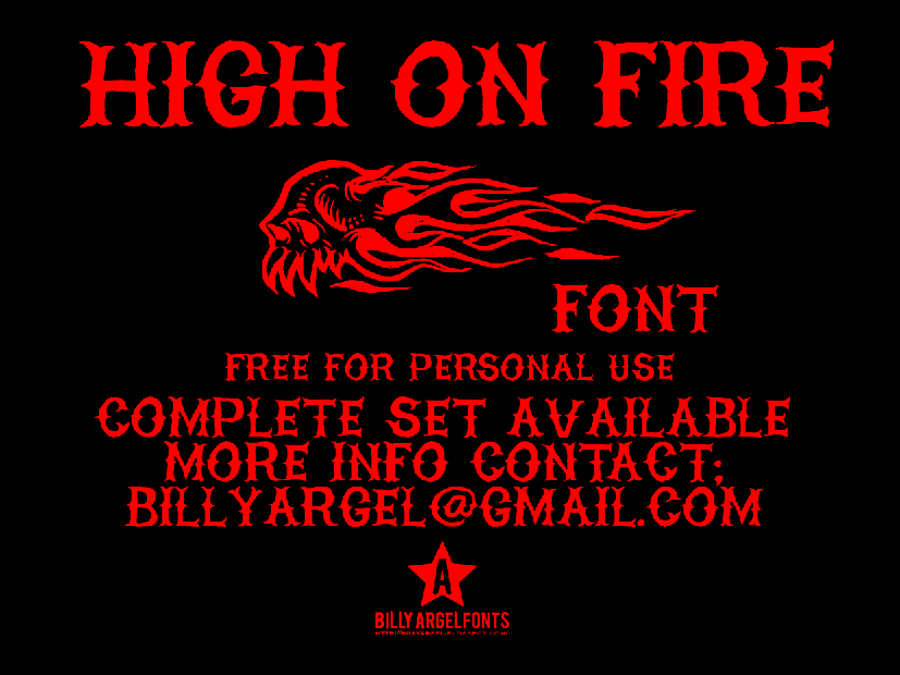 High On Fire Font | dafont.com