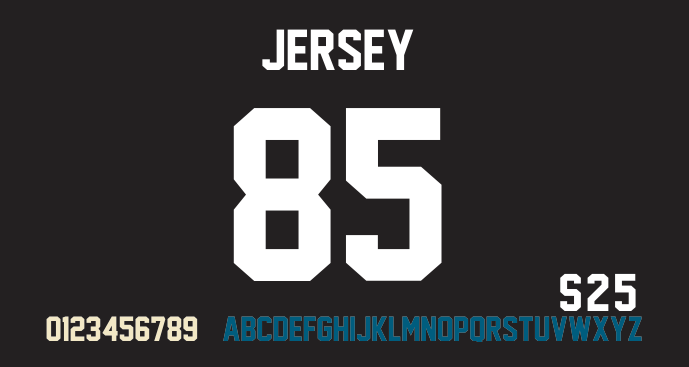 hockey jersey number font