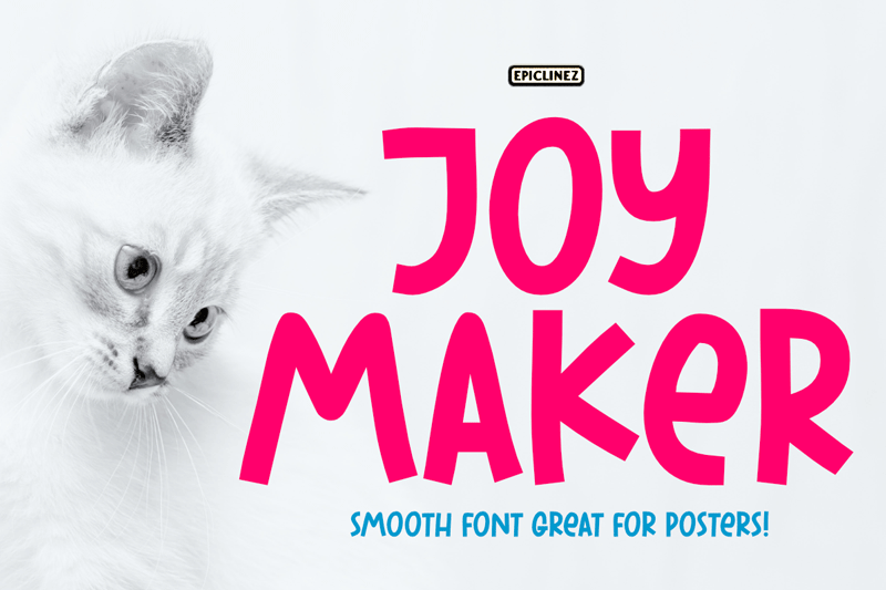 Best Free Fonts for Vinyl Cutting: Joy Maker font