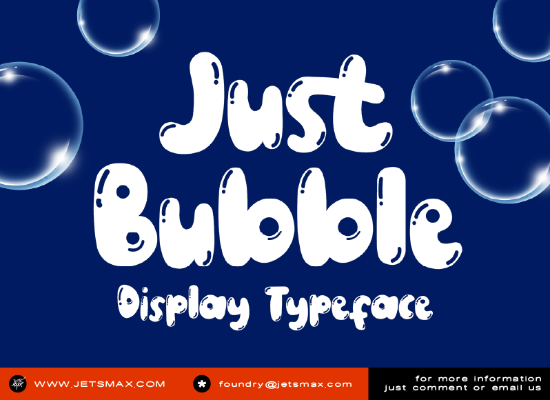 Just Bubble Font