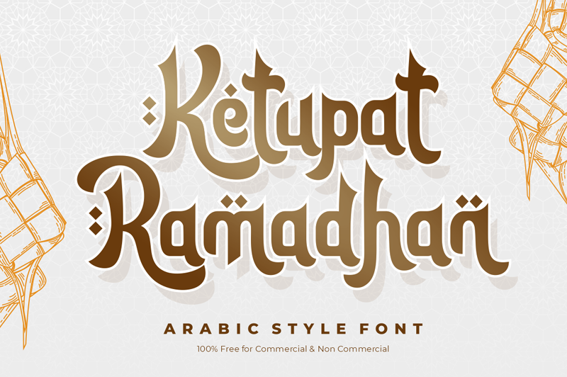 Font Ketupat Ramadhan