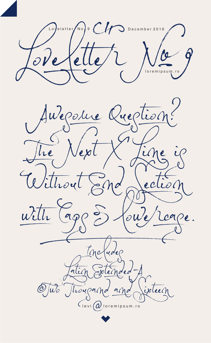 Loveletter No. 9 Font