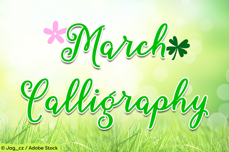 Featured image of post March Calligraphy Green