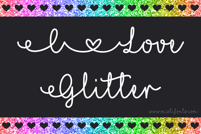 Download Free Mf I Love Glitter Font Dafont Com SVG DXF Cut File