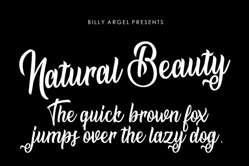 Nature Beauty Font