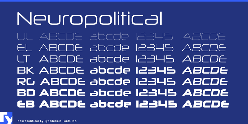 neuropolitical bold font