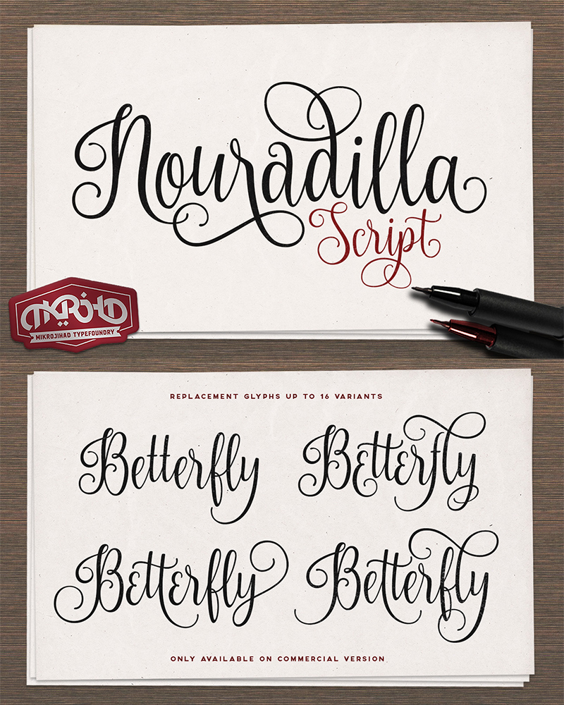 Best Free Fonts for Vinyl Cutting: Nouradilla Font