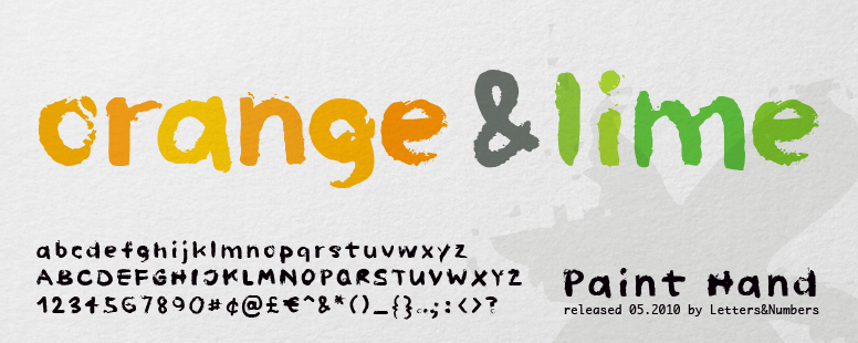 Paint Hand Font Dafont Com