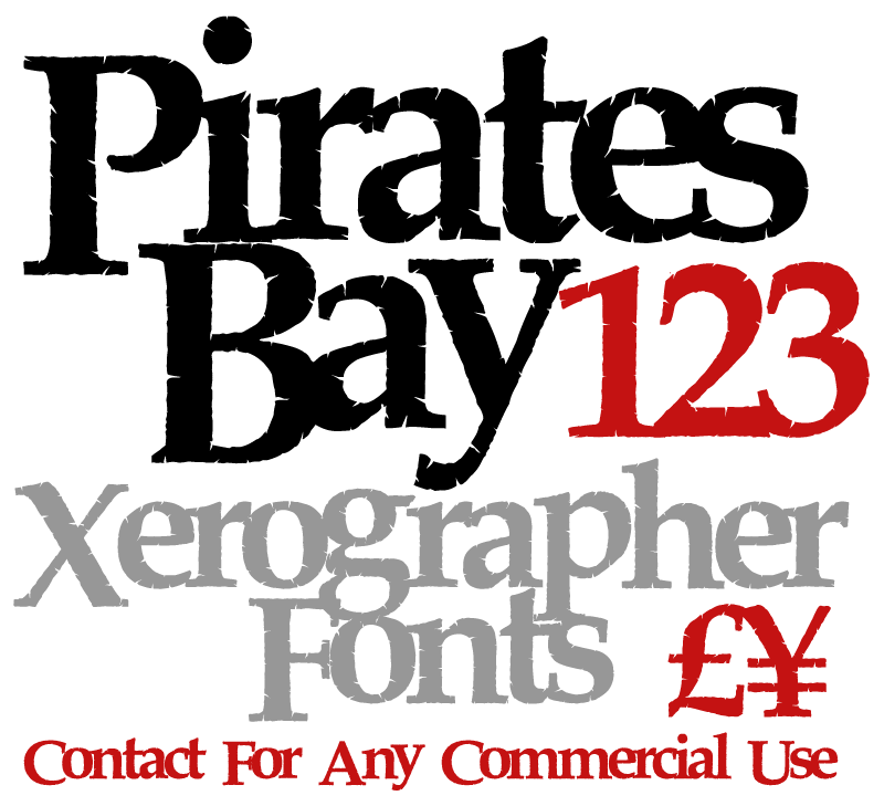 pirate fonts for inkspace