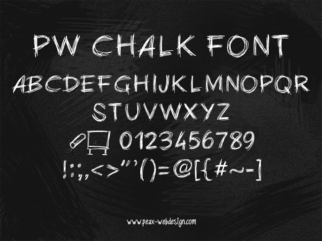 PW Chalk Font | dafont.com