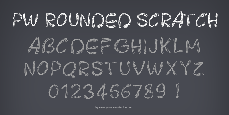 PW Rounded Scratch Font | dafont.com