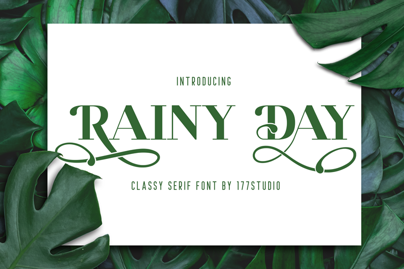 Rainy Day Font by nuraisyahamalia1729 · Creative Fabrica