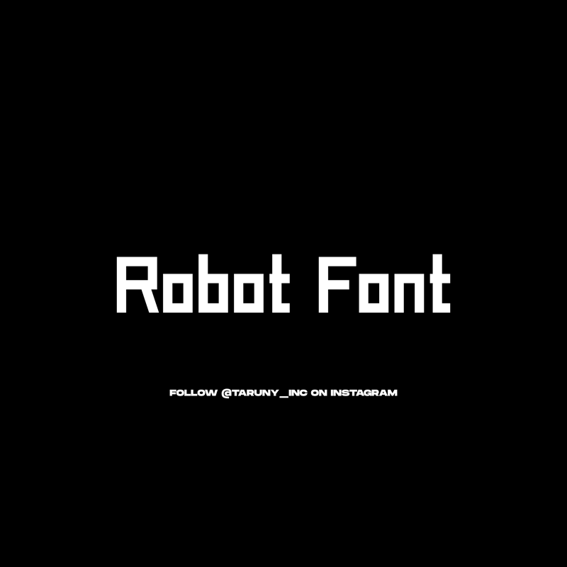 Font chữ Robot mang lại sự khác biệt và tiên tiến. Với khả năng đồng bộ hóa và tăng tốc độ làm việc, font chữ Robot được sử dụng rộng rãi trong thiết kế website, poster quảng cáo, hay trong các sản phẩm âm thanh lớn. Chúng tôi mang đến những font chữ Robot đẹp nhất để nâng cao chất lượng làm việc của bạn.