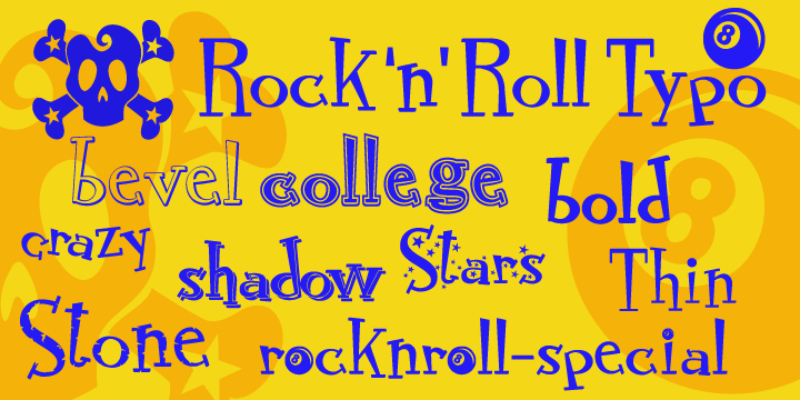 rock and roll font