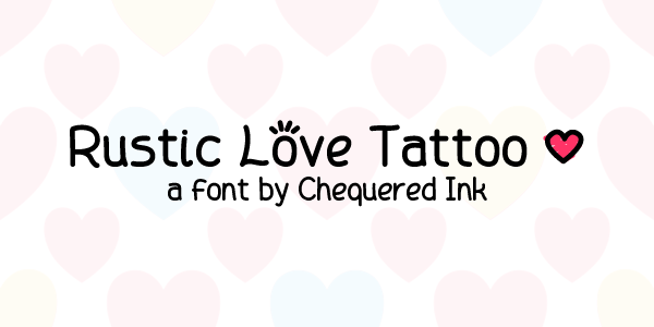 Rustic Love Tattoo Font Dafont Com