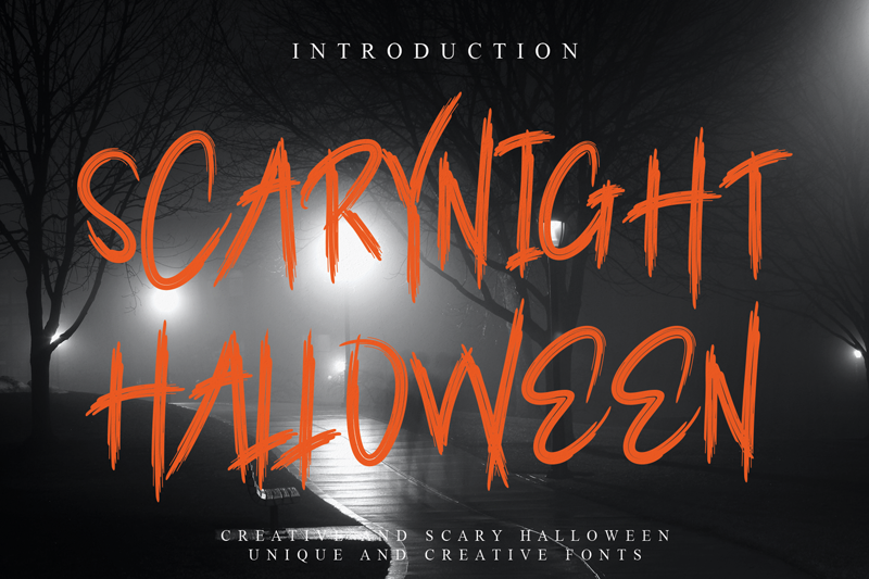 Scarynight Halloween Font 
