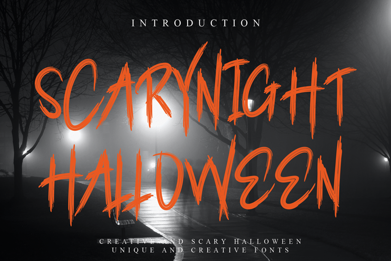 Scarynight Halloween Font Scarynight Halloween Font