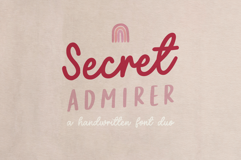 Secret Admirer - Handwritten Script Font