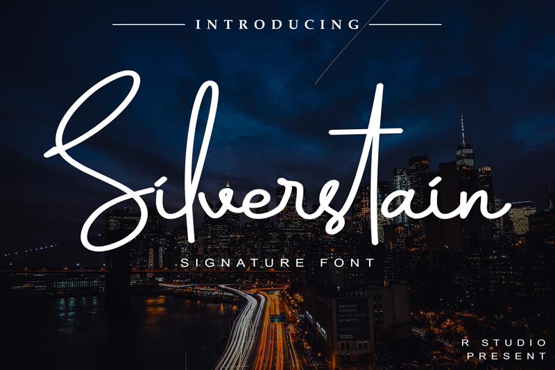 Silverstain Signature Font | dafont.com